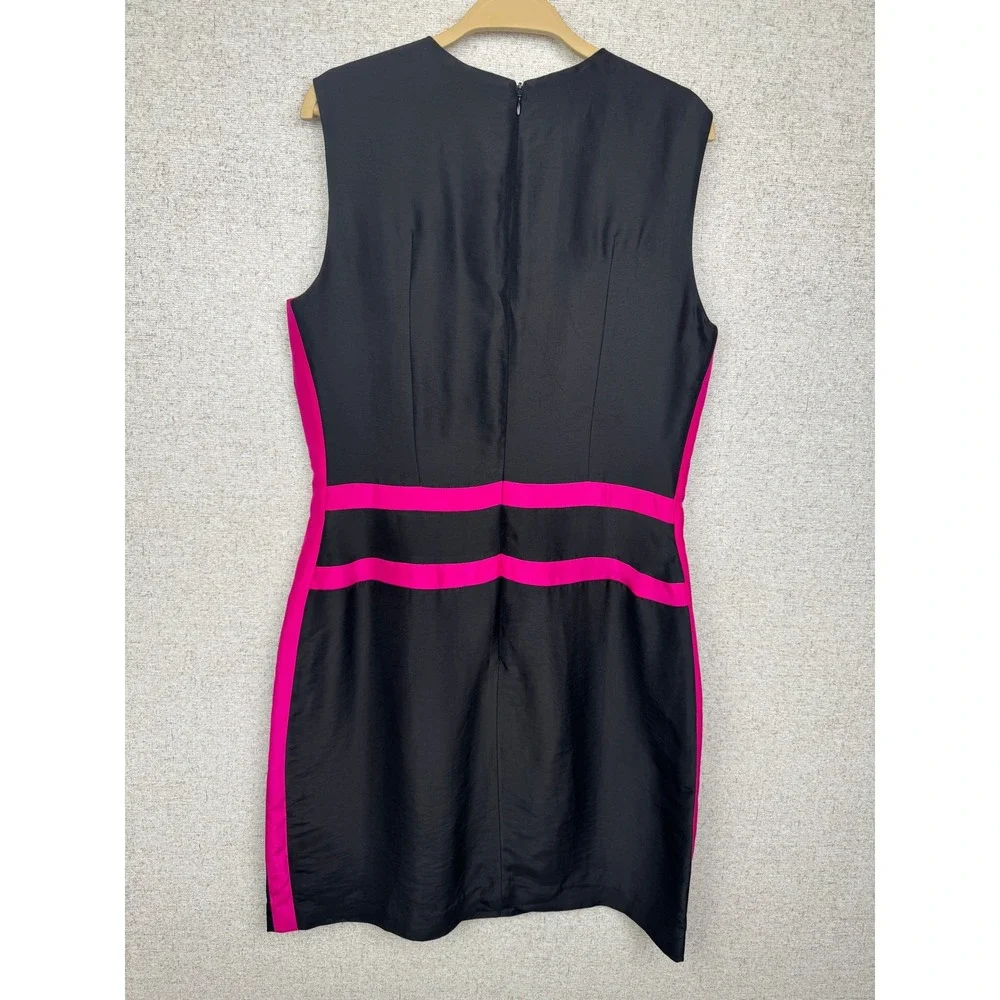 Martin Grant Paris SS2011 Runway Black Silk-Lined Dress Hot Pink Made in France - Picture 3 of 8